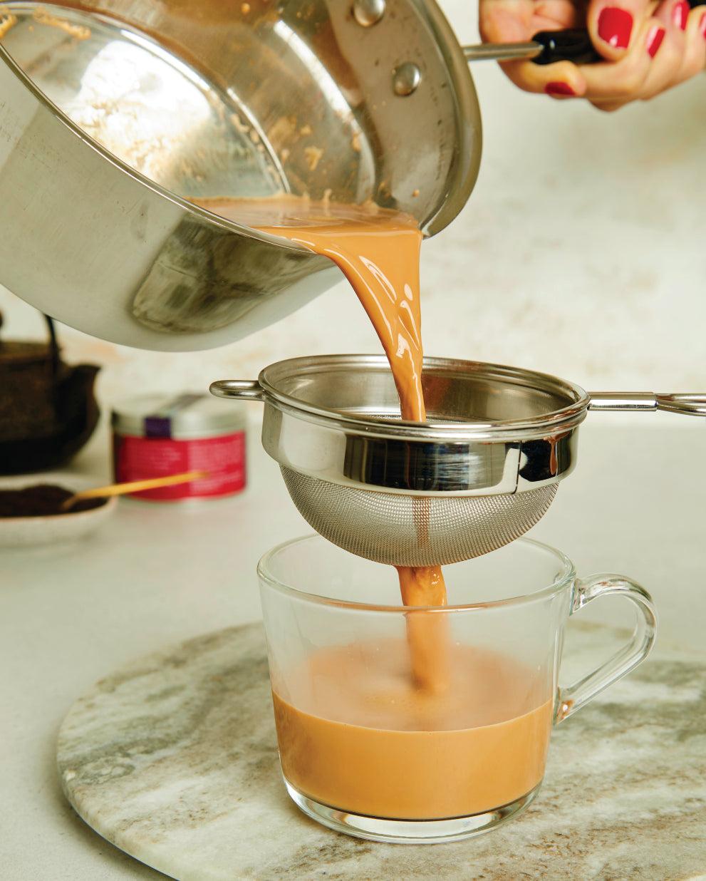 Fine Mesh Masala Chai Tea Strainer