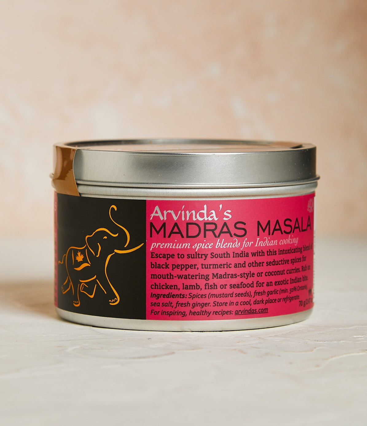 Arvinda's Six Tins & Cookbook Set