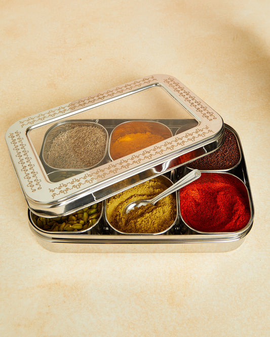 Stylish Rectangle Deluxe Masala Dabba